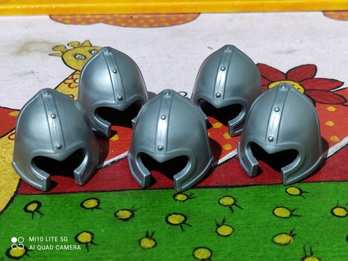 Playmobil casques - playmobil, x5